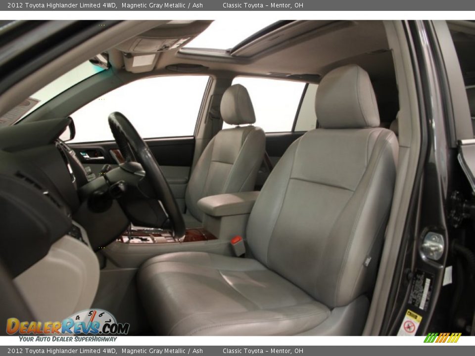 2012 Toyota Highlander Limited 4WD Magnetic Gray Metallic / Ash Photo #5
