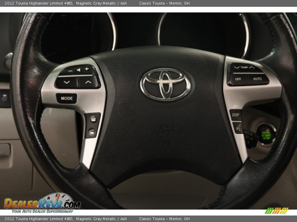 2012 Toyota Highlander Limited 4WD Magnetic Gray Metallic / Ash Photo #6