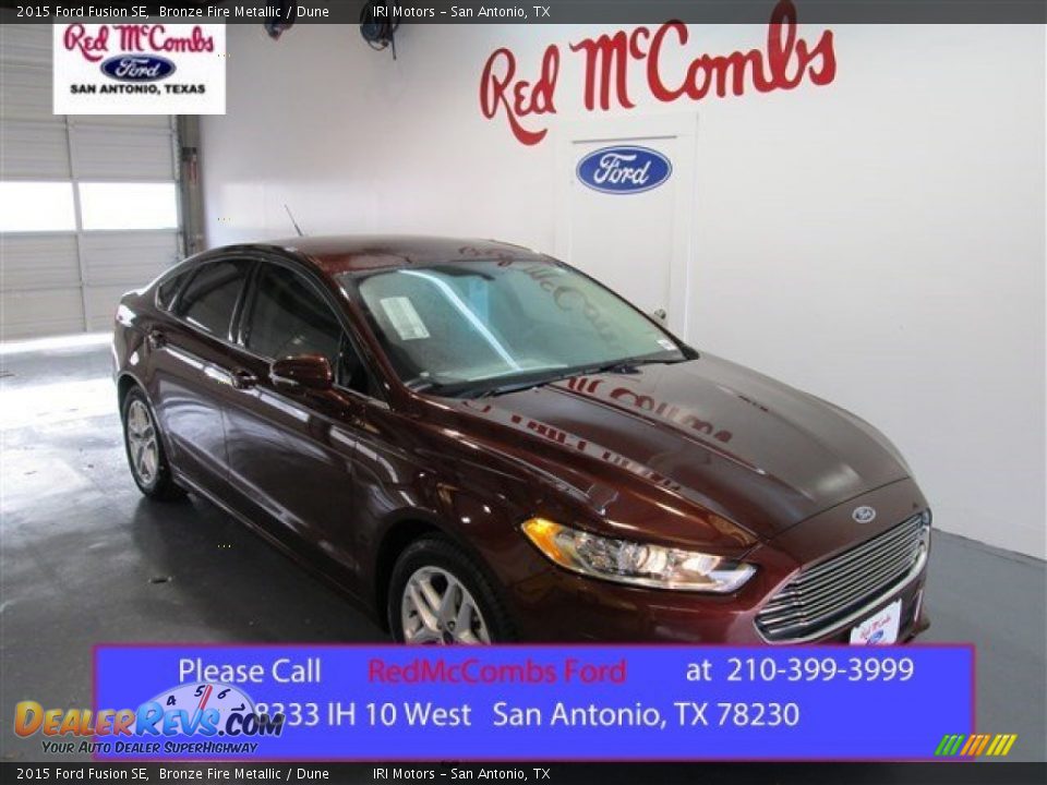 2015 Ford Fusion SE Bronze Fire Metallic / Dune Photo #1