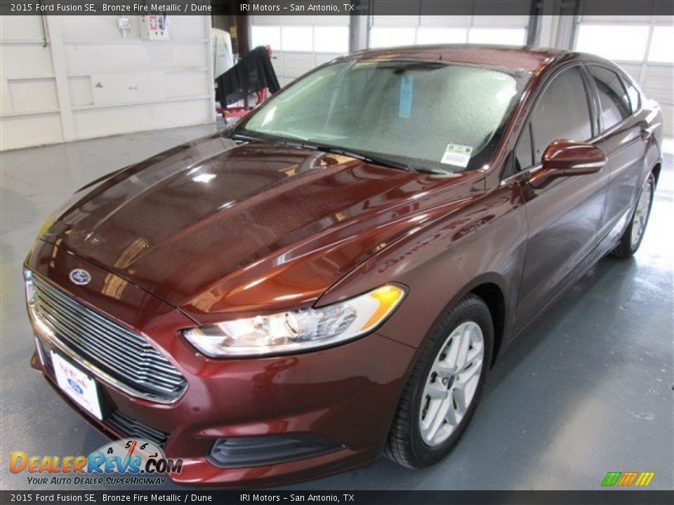 2015 Ford Fusion SE Bronze Fire Metallic / Dune Photo #3
