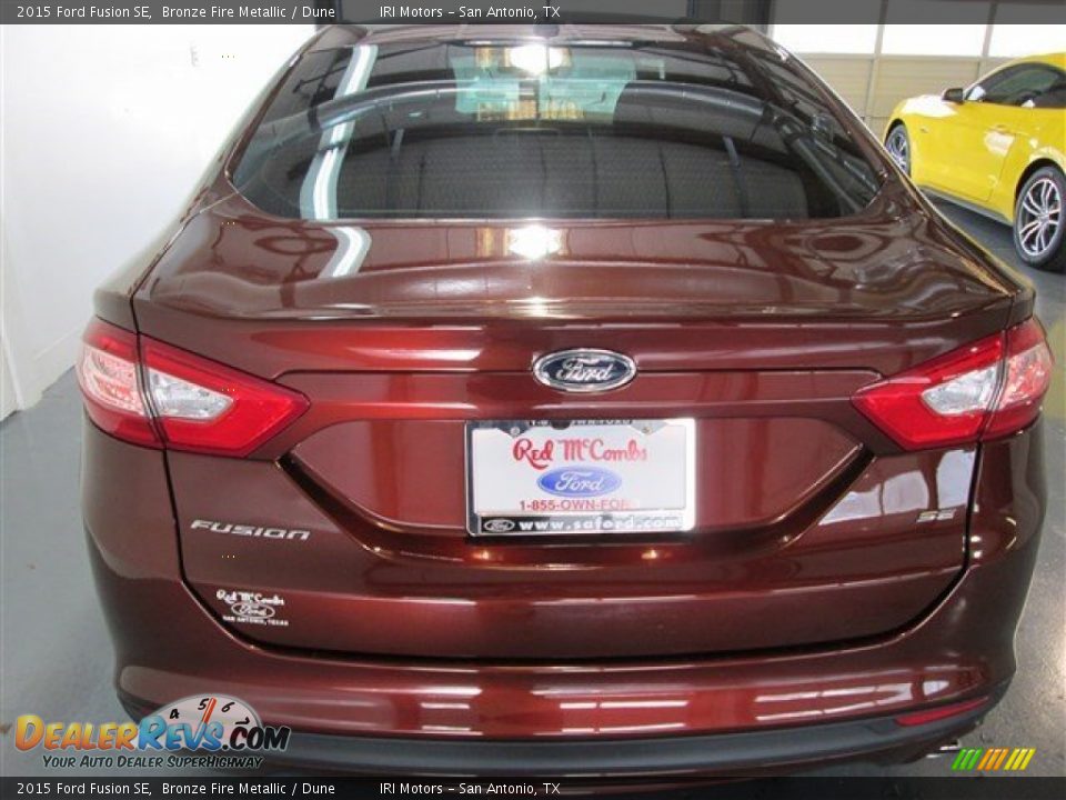 2015 Ford Fusion SE Bronze Fire Metallic / Dune Photo #5