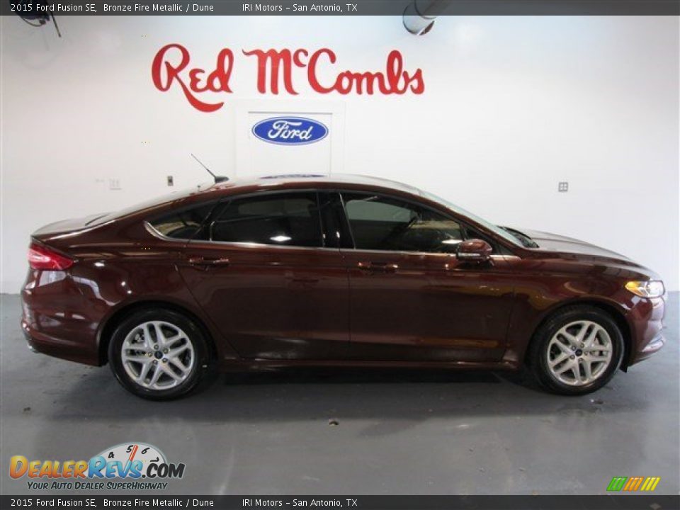 2015 Ford Fusion SE Bronze Fire Metallic / Dune Photo #8
