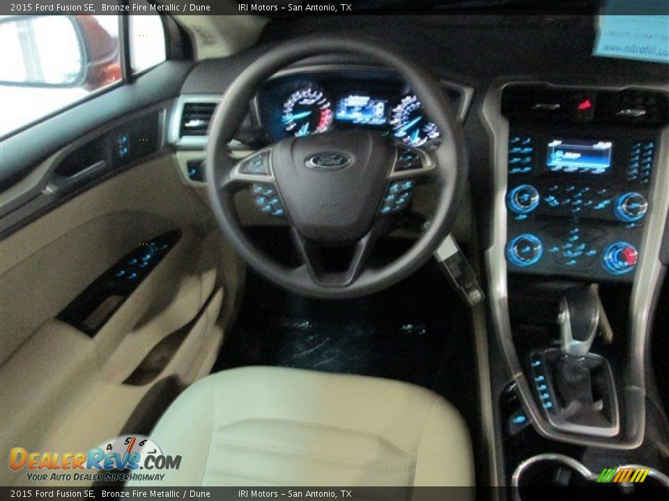2015 Ford Fusion SE Bronze Fire Metallic / Dune Photo #11