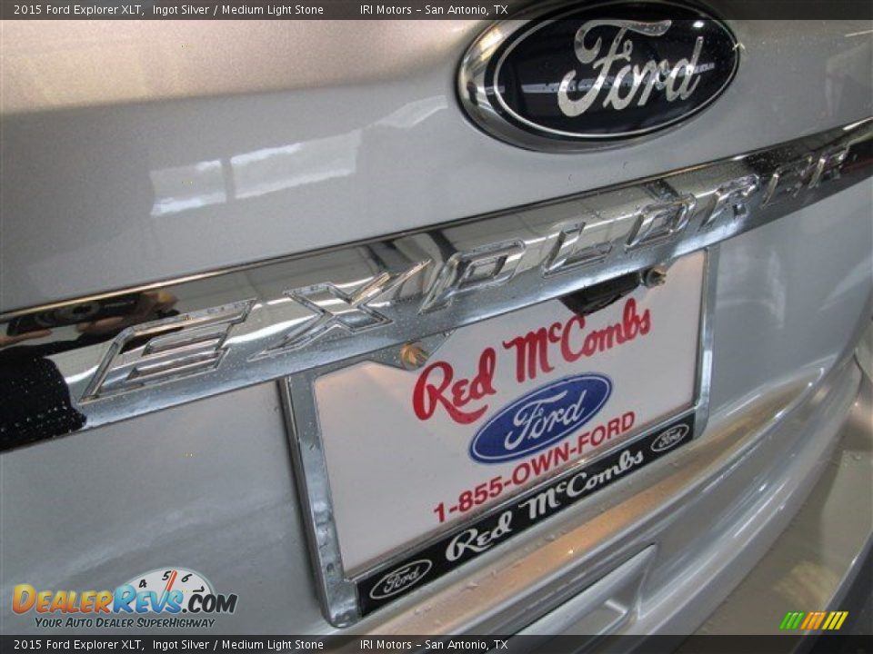 2015 Ford Explorer XLT Ingot Silver / Medium Light Stone Photo #6