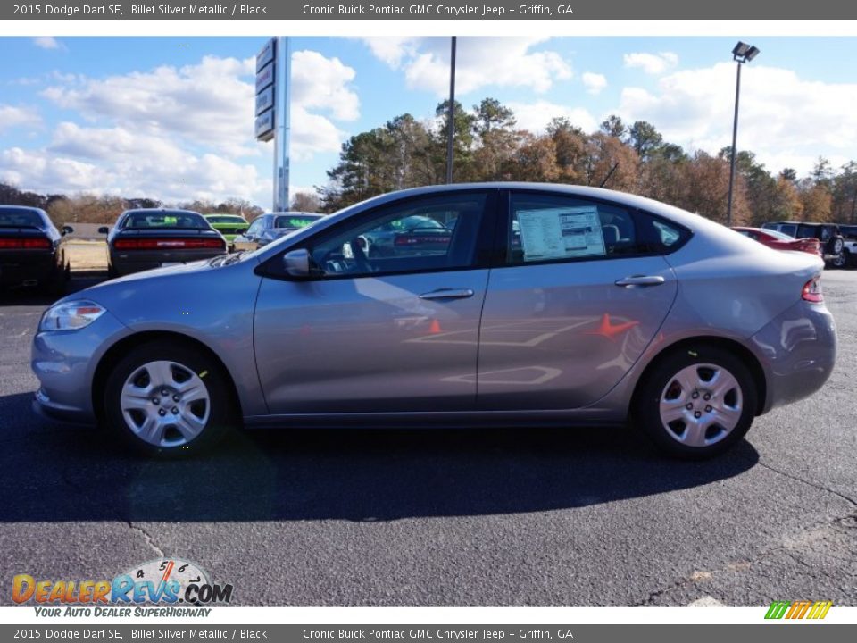 2015 Dodge Dart SE Billet Silver Metallic / Black Photo #4