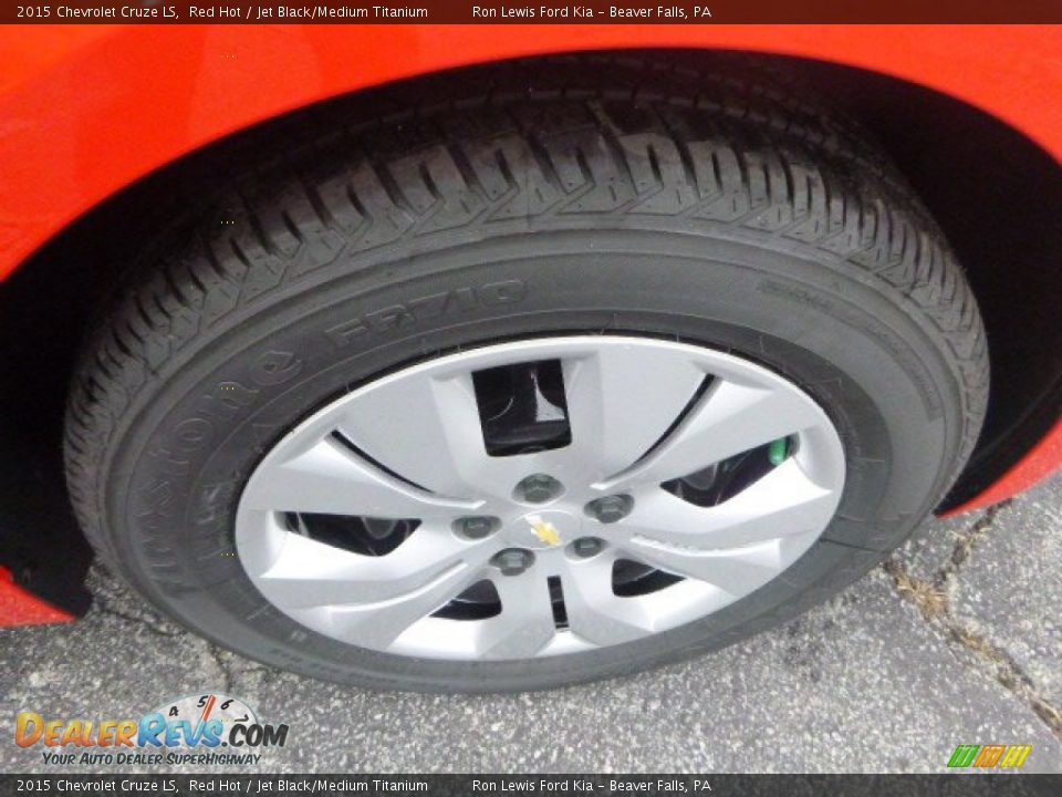 2015 Chevrolet Cruze LS Red Hot / Jet Black/Medium Titanium Photo #9