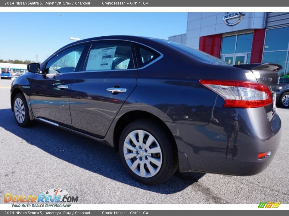 2014 Nissan Sentra S Amethyst Gray / Charcoal Photo #3