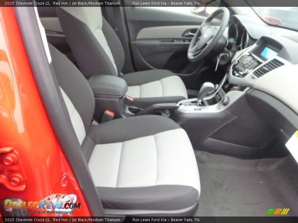 2015 Chevrolet Cruze LS Red Hot / Jet Black/Medium Titanium Photo #10