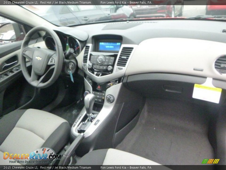2015 Chevrolet Cruze LS Red Hot / Jet Black/Medium Titanium Photo #11