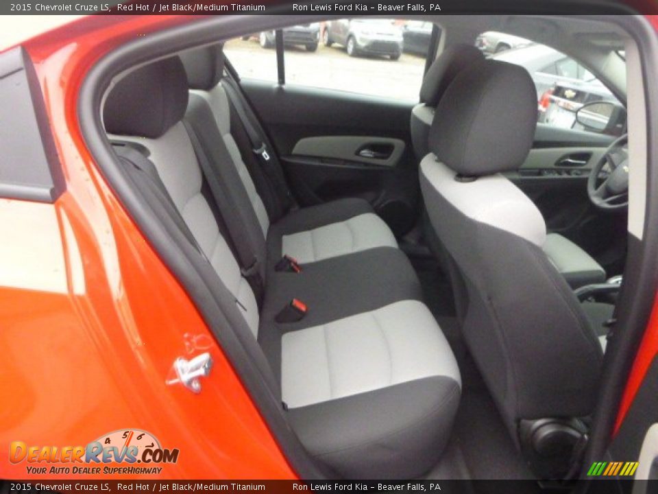 2015 Chevrolet Cruze LS Red Hot / Jet Black/Medium Titanium Photo #12