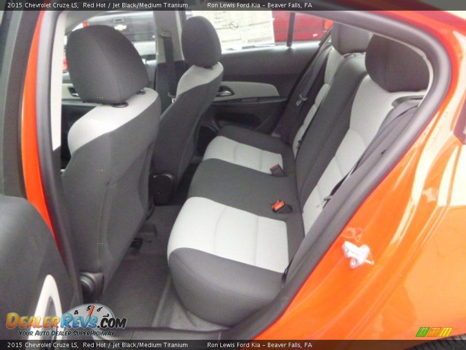 2015 Chevrolet Cruze LS Red Hot / Jet Black/Medium Titanium Photo #13