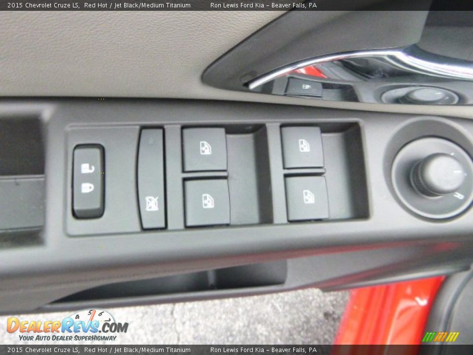 2015 Chevrolet Cruze LS Red Hot / Jet Black/Medium Titanium Photo #15