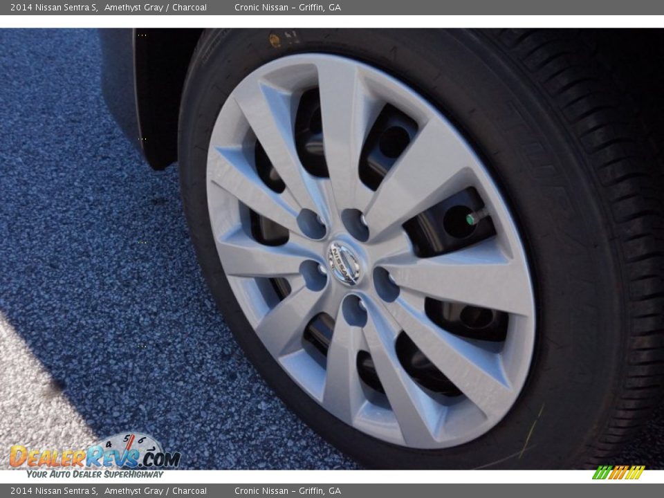 2014 Nissan Sentra S Amethyst Gray / Charcoal Photo #11