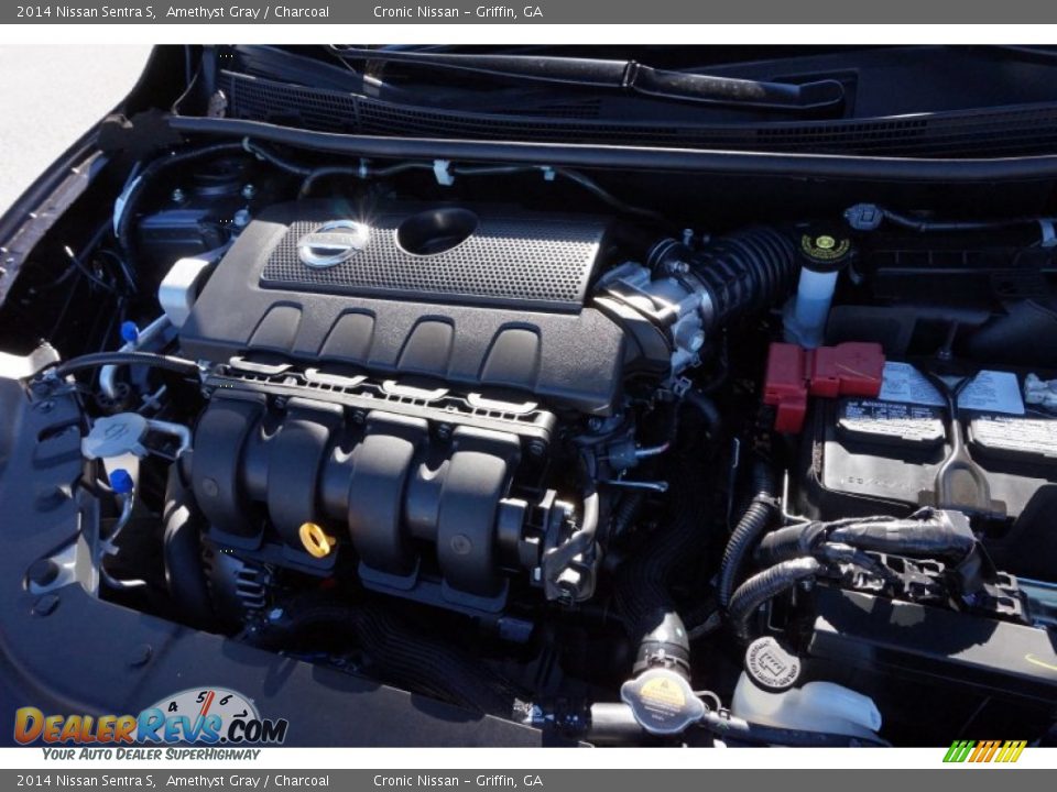 2014 Nissan Sentra S Amethyst Gray / Charcoal Photo #12