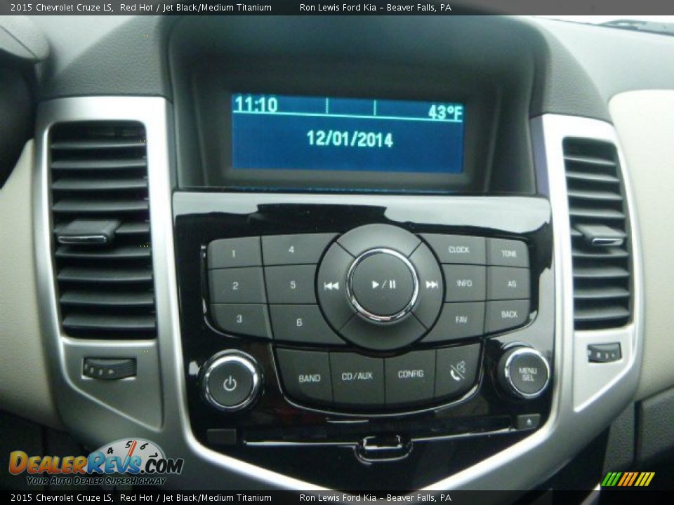 2015 Chevrolet Cruze LS Red Hot / Jet Black/Medium Titanium Photo #20
