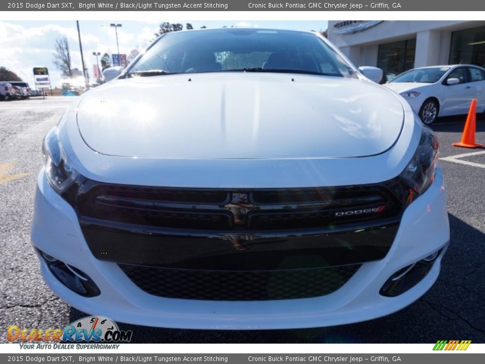 2015 Dodge Dart SXT Bright White / Black/Light Tungsten Accent Stitching Photo #2