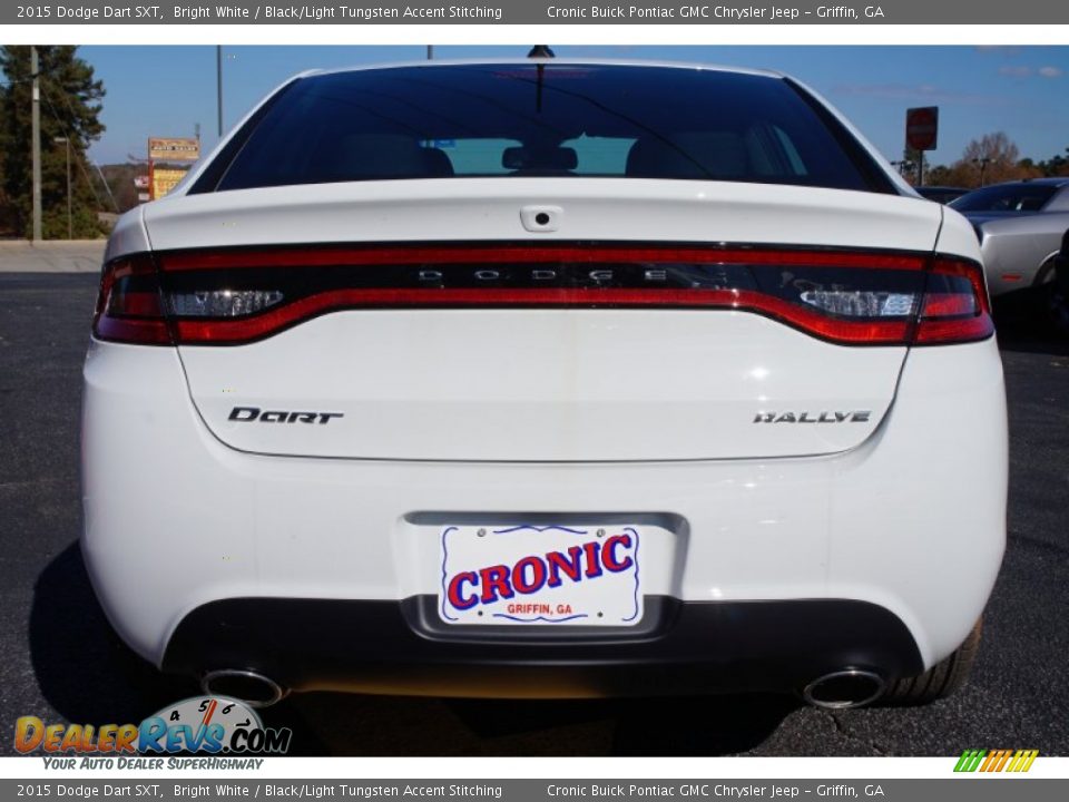 2015 Dodge Dart SXT Bright White / Black/Light Tungsten Accent Stitching Photo #6