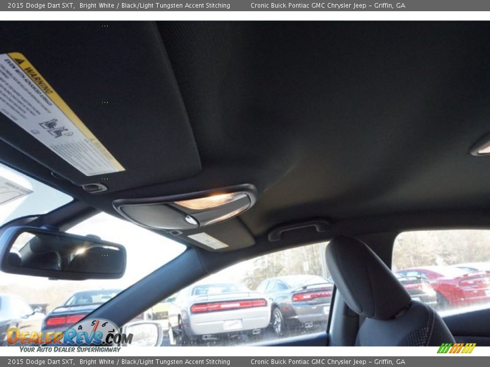2015 Dodge Dart SXT Bright White / Black/Light Tungsten Accent Stitching Photo #11