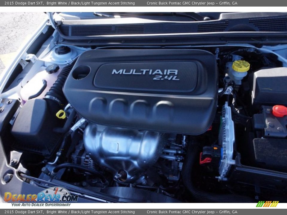 2015 Dodge Dart SXT Bright White / Black/Light Tungsten Accent Stitching Photo #13