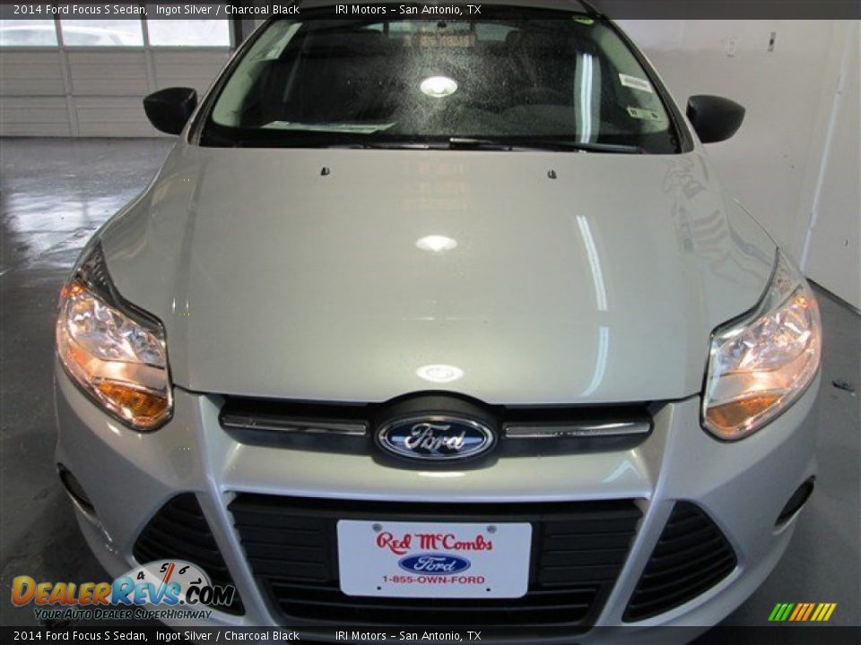 2014 Ford Focus S Sedan Ingot Silver / Charcoal Black Photo #2