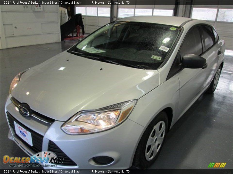 2014 Ford Focus S Sedan Ingot Silver / Charcoal Black Photo #3