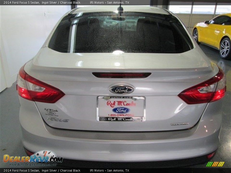 2014 Ford Focus S Sedan Ingot Silver / Charcoal Black Photo #5