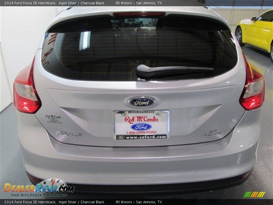 2014 Ford Focus SE Hatchback Ingot Silver / Charcoal Black Photo #5
