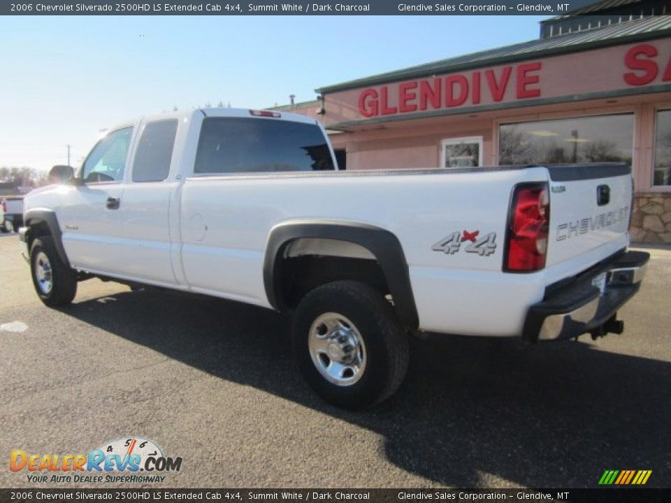 2006 Chevrolet Silverado 2500HD LS Extended Cab 4x4 Summit White / Dark Charcoal Photo #4