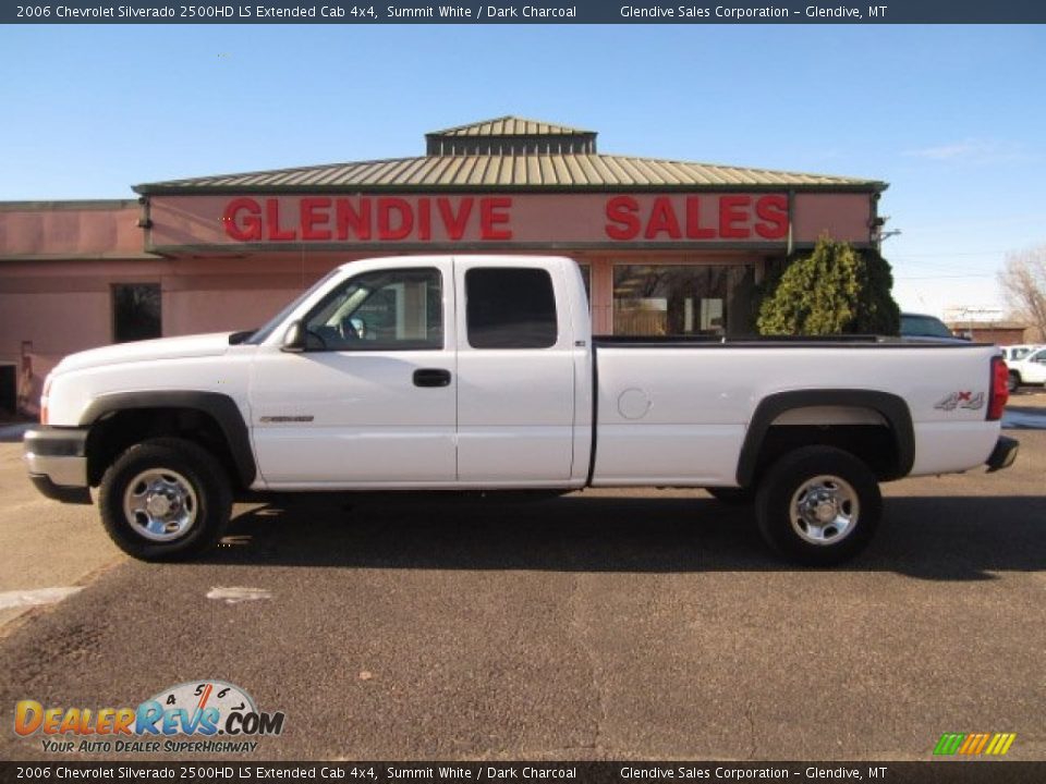 2006 Chevrolet Silverado 2500HD LS Extended Cab 4x4 Summit White / Dark Charcoal Photo #5