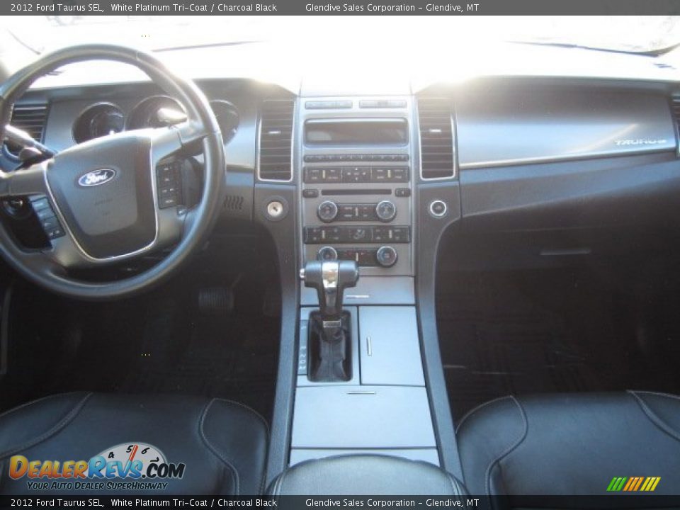 2012 Ford Taurus SEL White Platinum Tri-Coat / Charcoal Black Photo #8