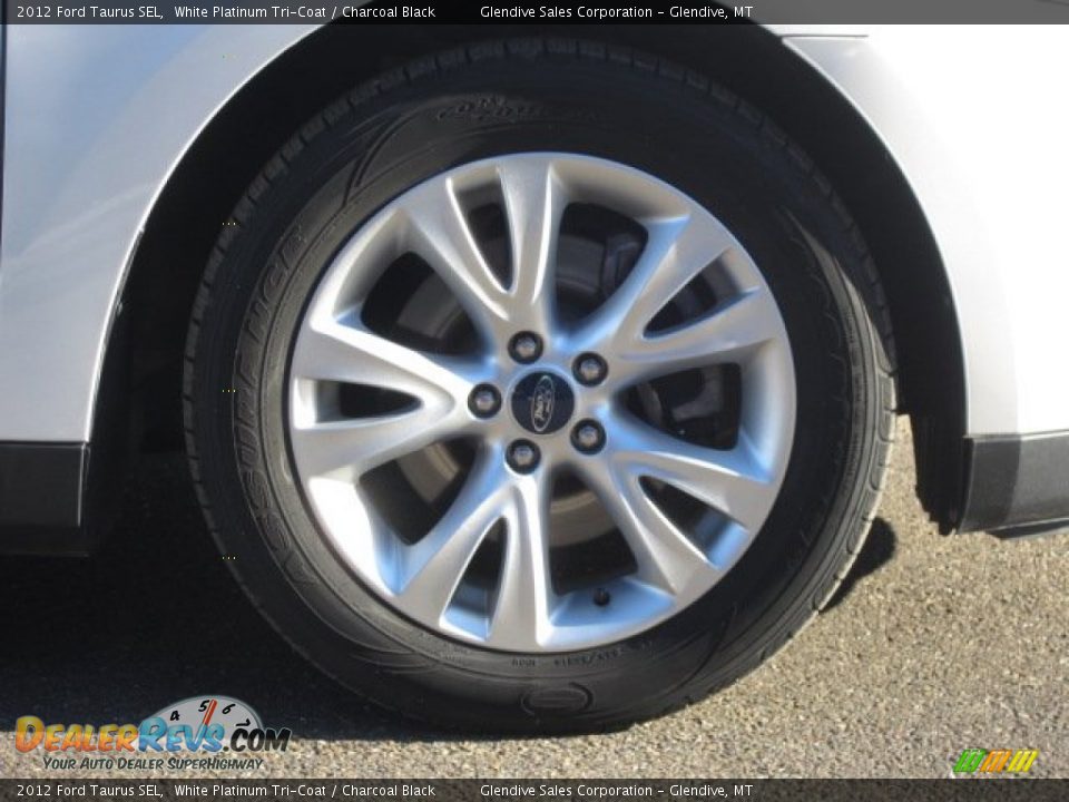 2012 Ford Taurus SEL White Platinum Tri-Coat / Charcoal Black Photo #19