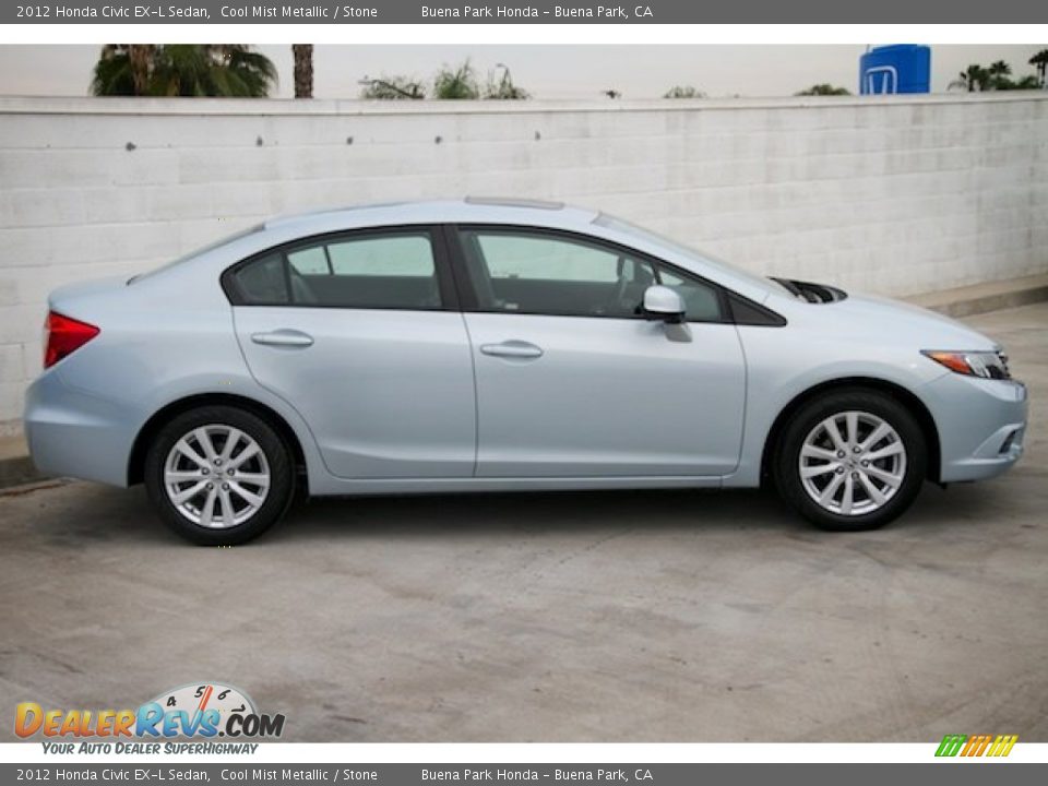 Cool Mist Metallic 2012 Honda Civic EX-L Sedan Photo #9