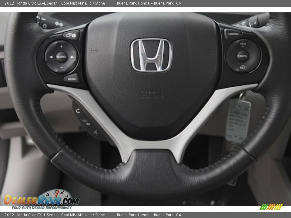 2012 Honda Civic EX-L Sedan Steering Wheel Photo #11