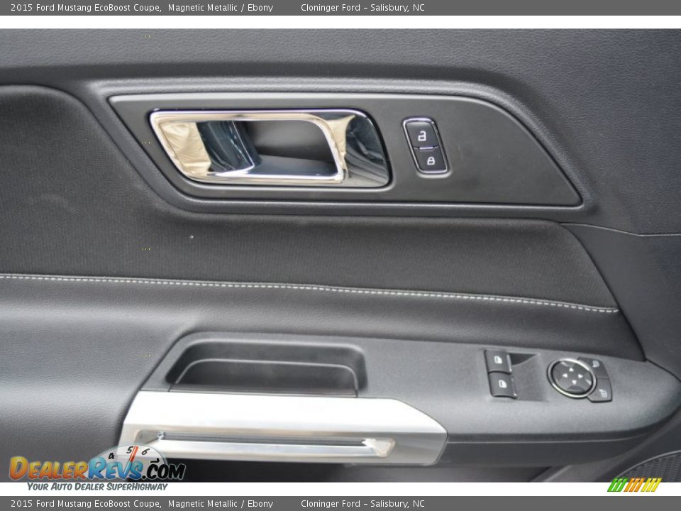 2015 Ford Mustang EcoBoost Coupe Magnetic Metallic / Ebony Photo #5