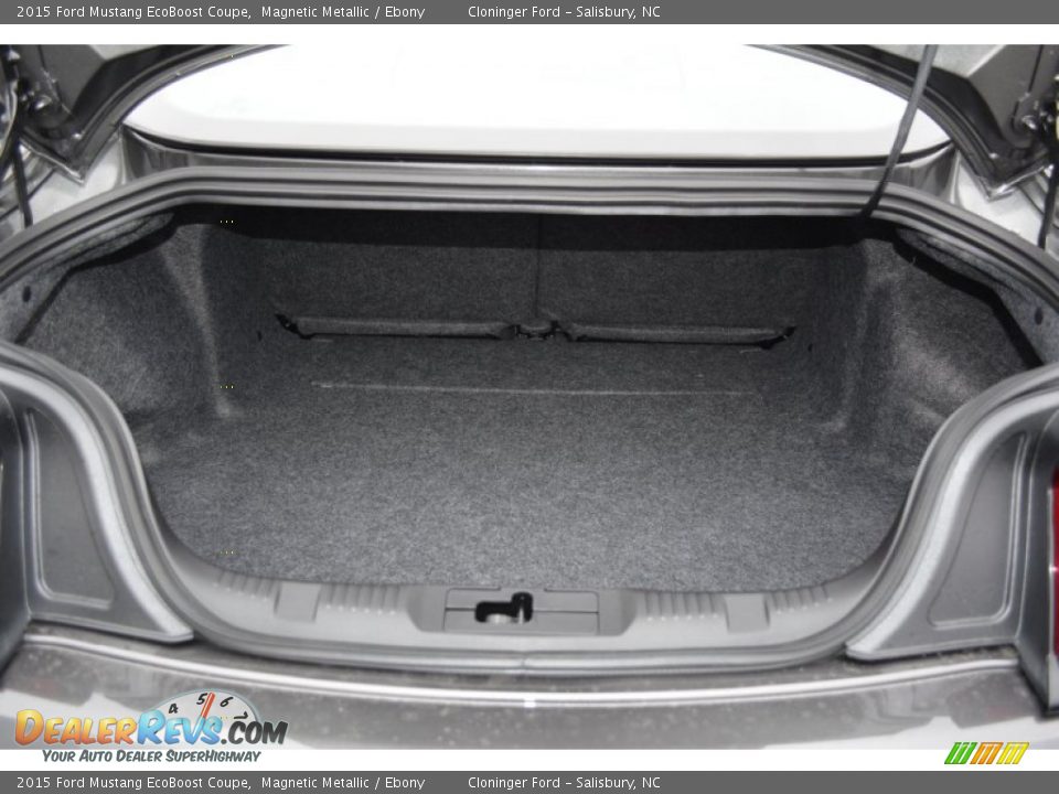 2015 Ford Mustang EcoBoost Coupe Magnetic Metallic / Ebony Photo #9