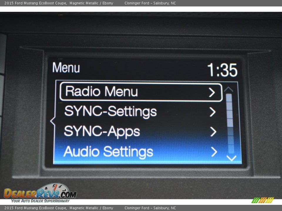 2015 Ford Mustang EcoBoost Coupe Magnetic Metallic / Ebony Photo #12