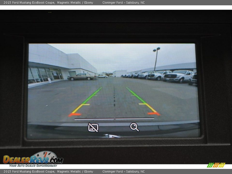 2015 Ford Mustang EcoBoost Coupe Magnetic Metallic / Ebony Photo #13