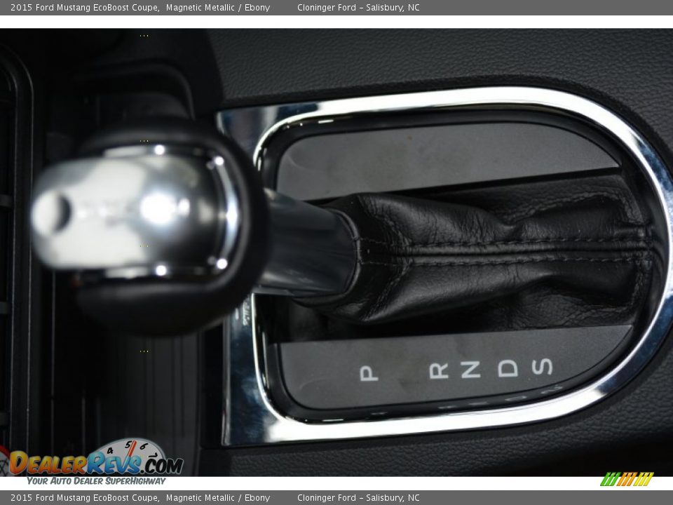 2015 Ford Mustang EcoBoost Coupe Magnetic Metallic / Ebony Photo #15