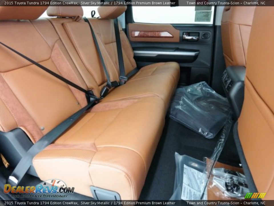 Rear Seat of 2015 Toyota Tundra 1794 Edition CrewMax Photo #9