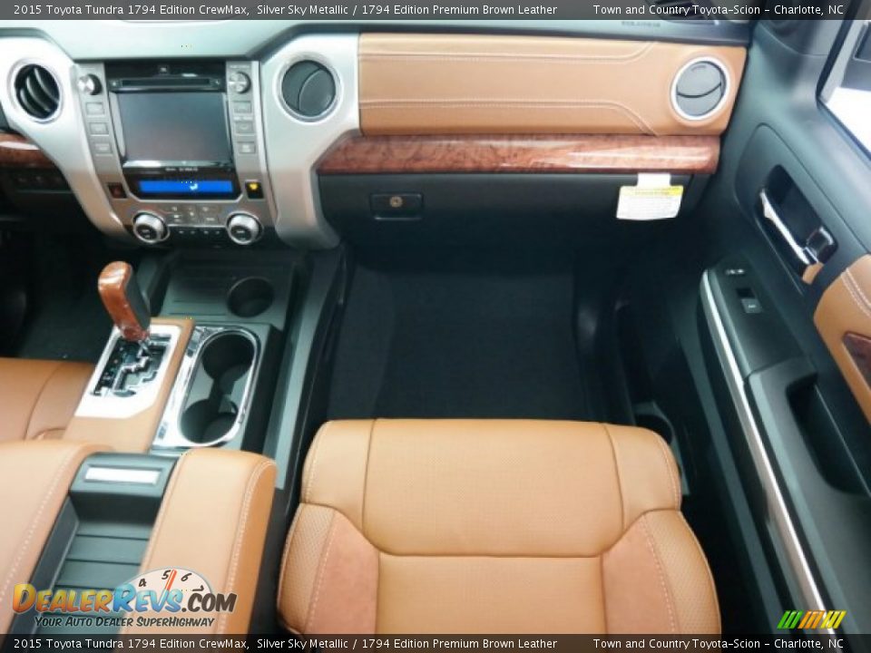 2015 Toyota Tundra 1794 Edition CrewMax Silver Sky Metallic / 1794 Edition Premium Brown Leather Photo #11