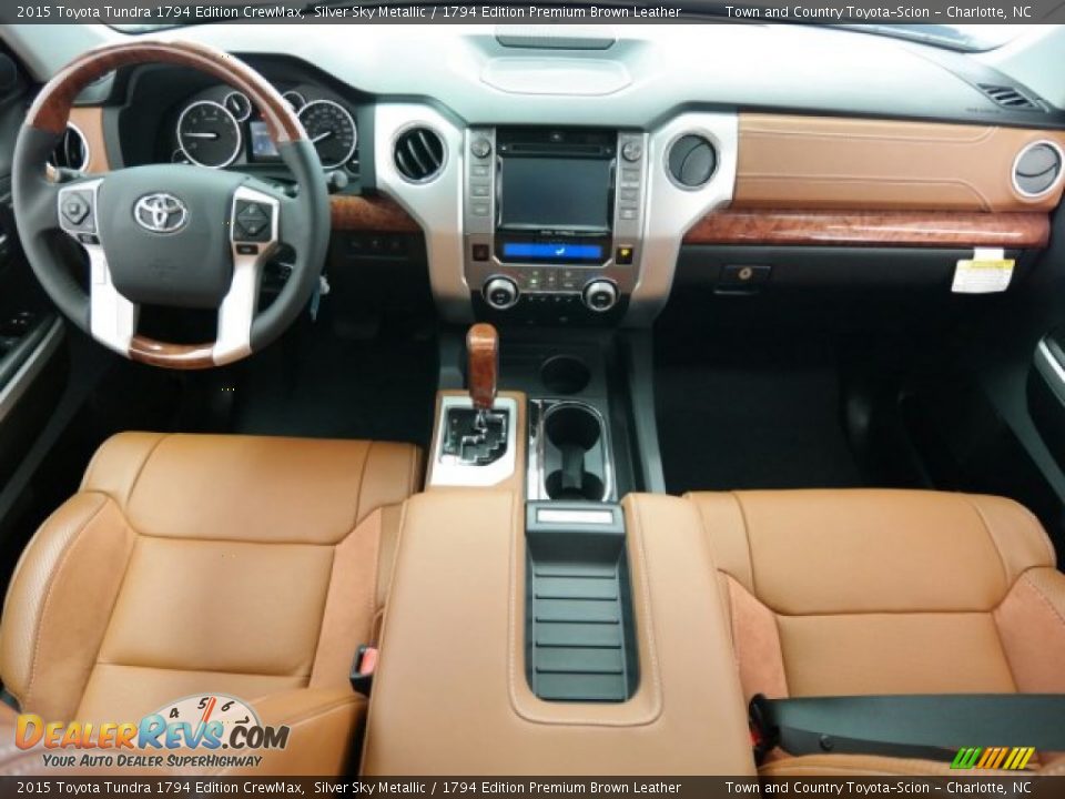1794 Edition Premium Brown Leather Interior - 2015 Toyota Tundra 1794 Edition CrewMax Photo #12