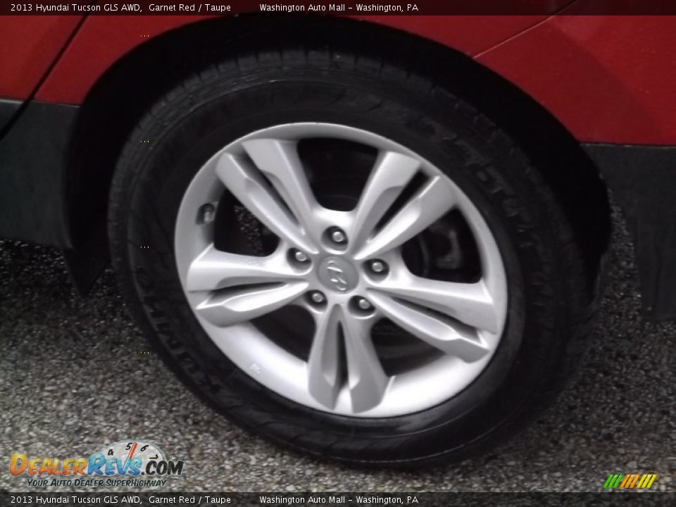 2013 Hyundai Tucson GLS AWD Garnet Red / Taupe Photo #6