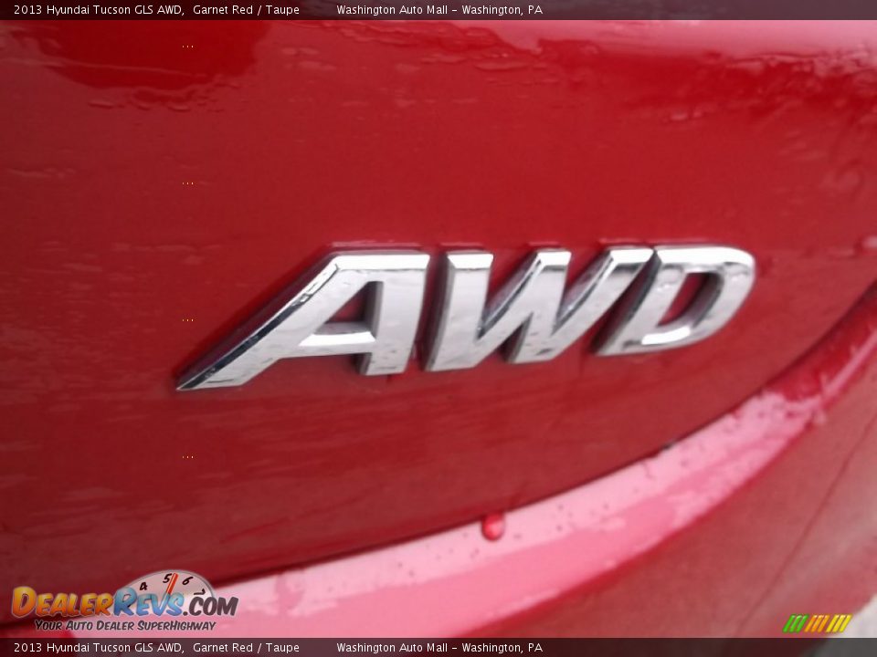 2013 Hyundai Tucson GLS AWD Garnet Red / Taupe Photo #9