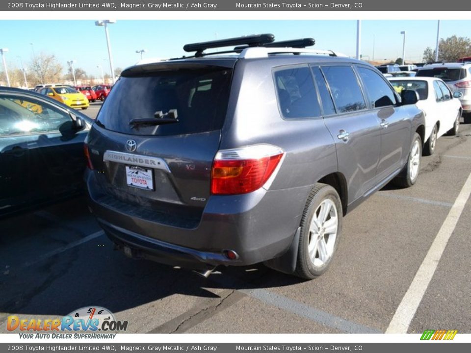 2008 Toyota Highlander Limited 4WD Magnetic Gray Metallic / Ash Gray Photo #2
