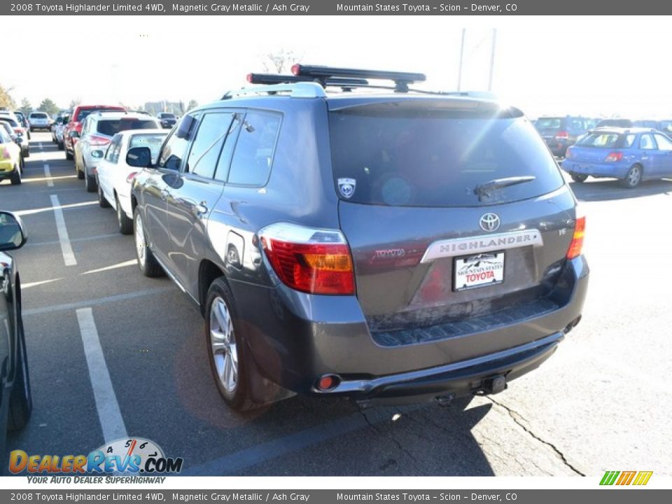 2008 Toyota Highlander Limited 4WD Magnetic Gray Metallic / Ash Gray Photo #3