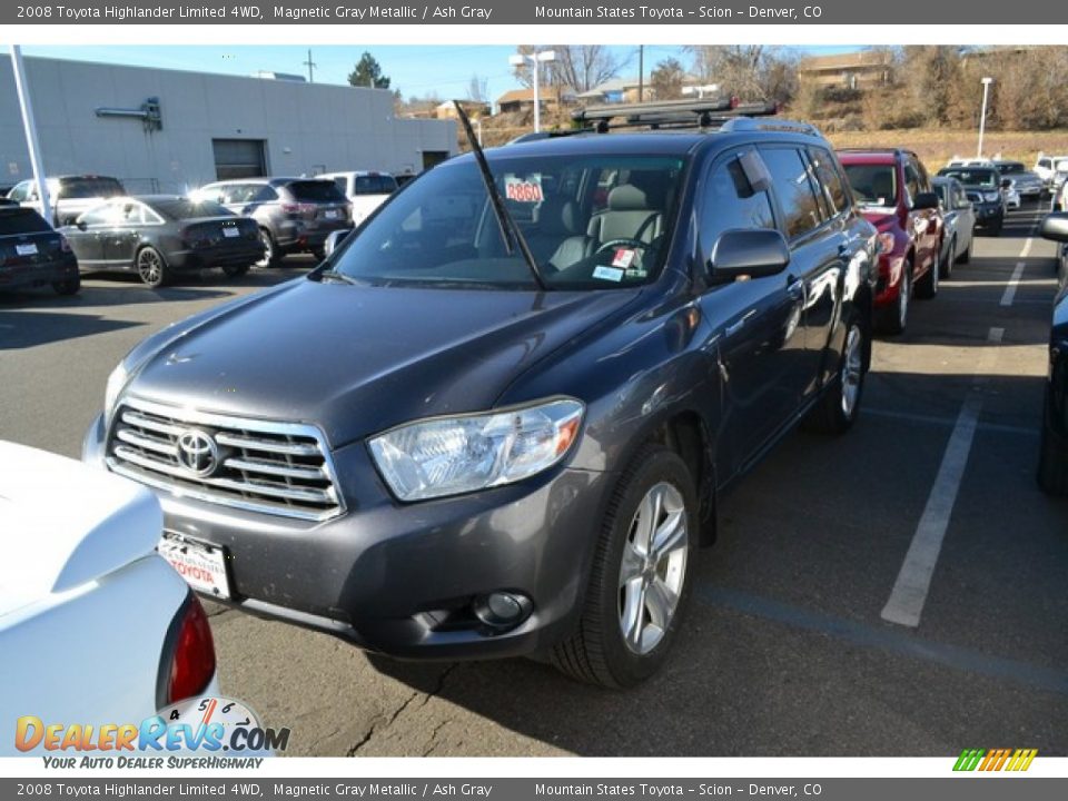 2008 Toyota Highlander Limited 4WD Magnetic Gray Metallic / Ash Gray Photo #4