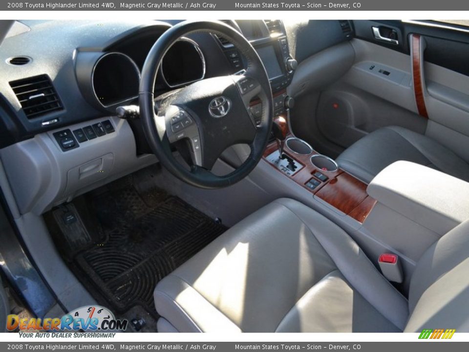 2008 Toyota Highlander Limited 4WD Magnetic Gray Metallic / Ash Gray Photo #5