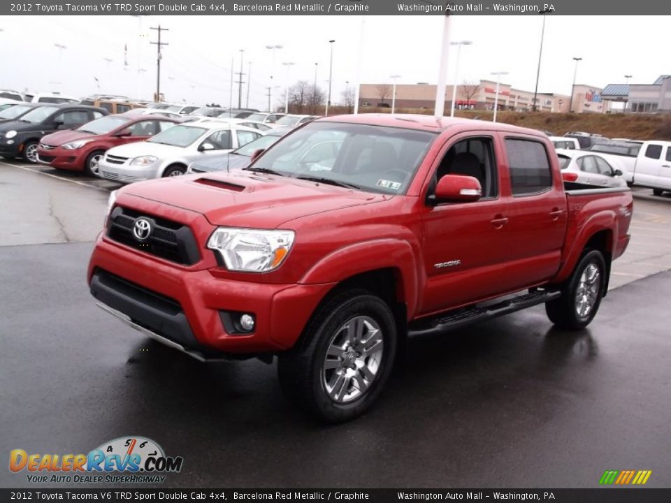 Front 3/4 View of 2012 Toyota Tacoma V6 TRD Sport Double Cab 4x4 Photo #7