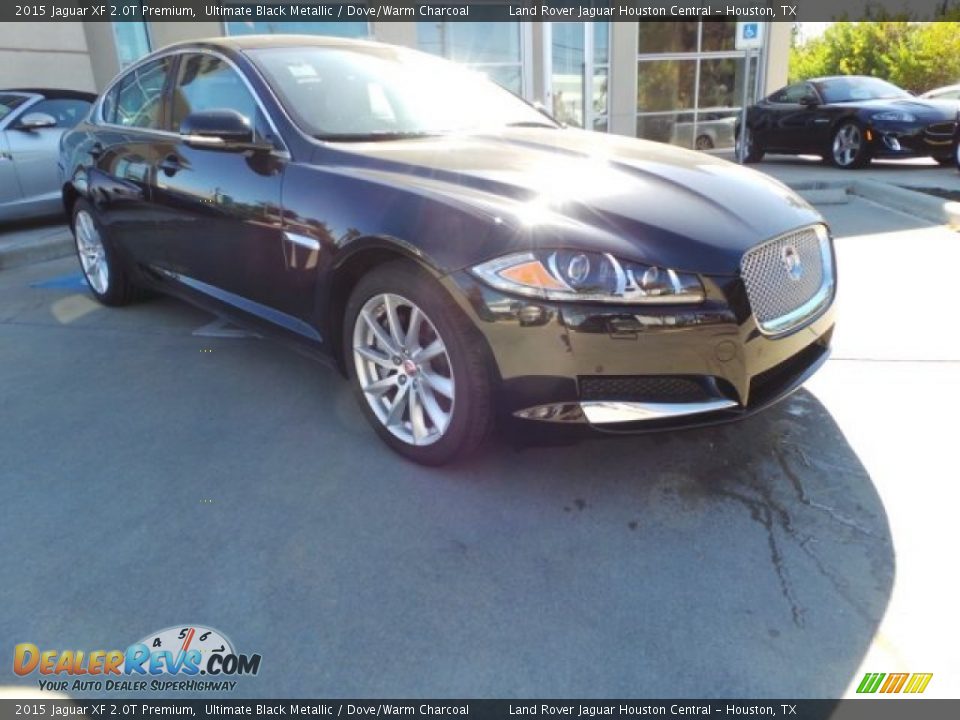 2015 Jaguar XF 2.0T Premium Ultimate Black Metallic / Dove/Warm Charcoal Photo #1