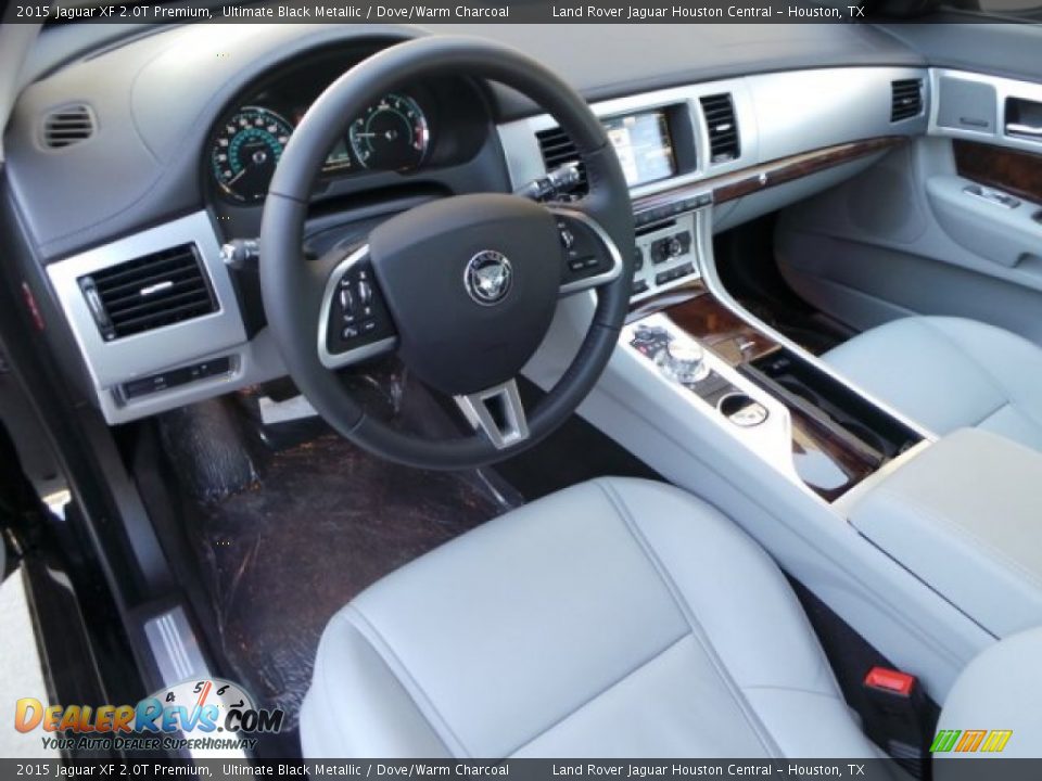 Dove/Warm Charcoal Interior - 2015 Jaguar XF 2.0T Premium Photo #13